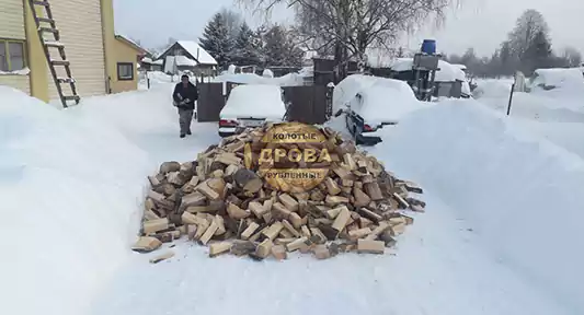 5 кубов ёловых дров по 25 см в дп. Глебово, Истринский р-н, Московская обл.